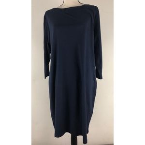 Karen Scott Sweater Dress SZ 1X Scoop Neck NEW